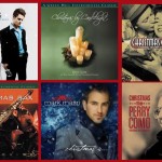 Photos of six album covers for Christmas Music